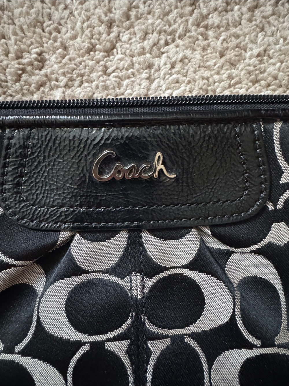 Coach Signature Wristlet Clutch, Black - Picture 3 of 8